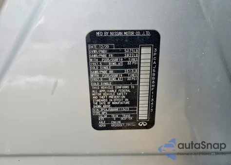 2021 Infiniti Qx50 Luxe z USA, uszkodzony, nr VIN 3PCAJ5BB8MF113473